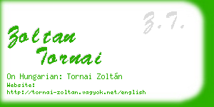 zoltan tornai business card
